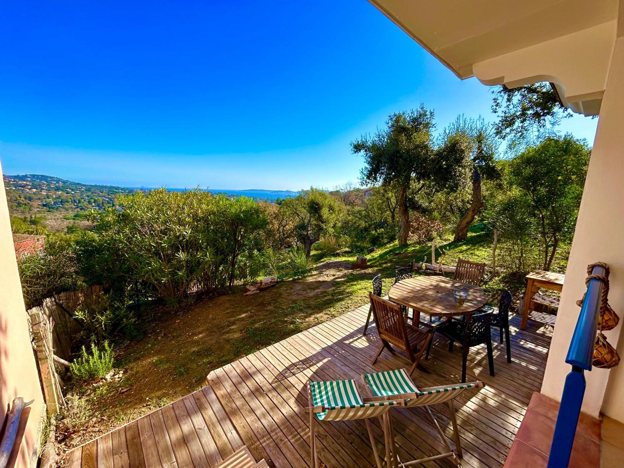 Les Restanques 1066 Jacynthe Vue Mer Grimaud Exterior foto